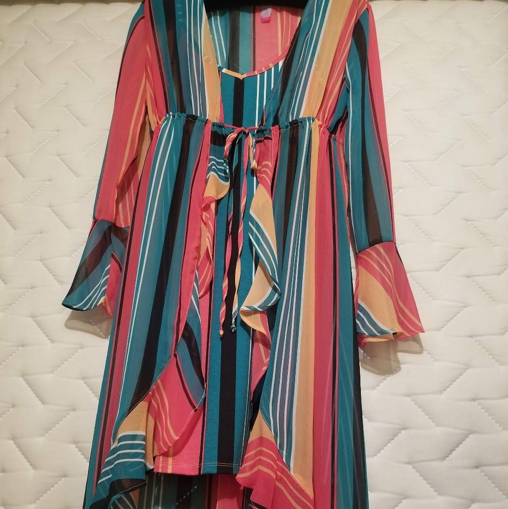 No Boundaries high-low Hem Dress